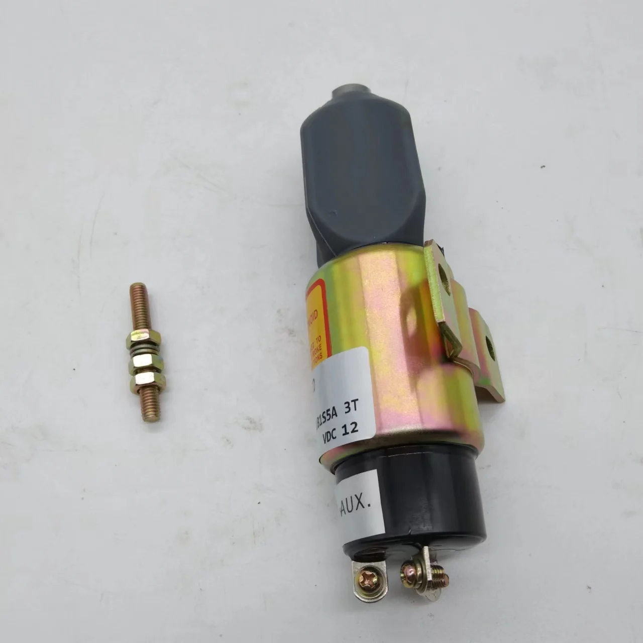 1751-12E7U1B1S5A 3T 12V Stop Solenoid Valve Fits S6K Excavator Diesel Engine Parts