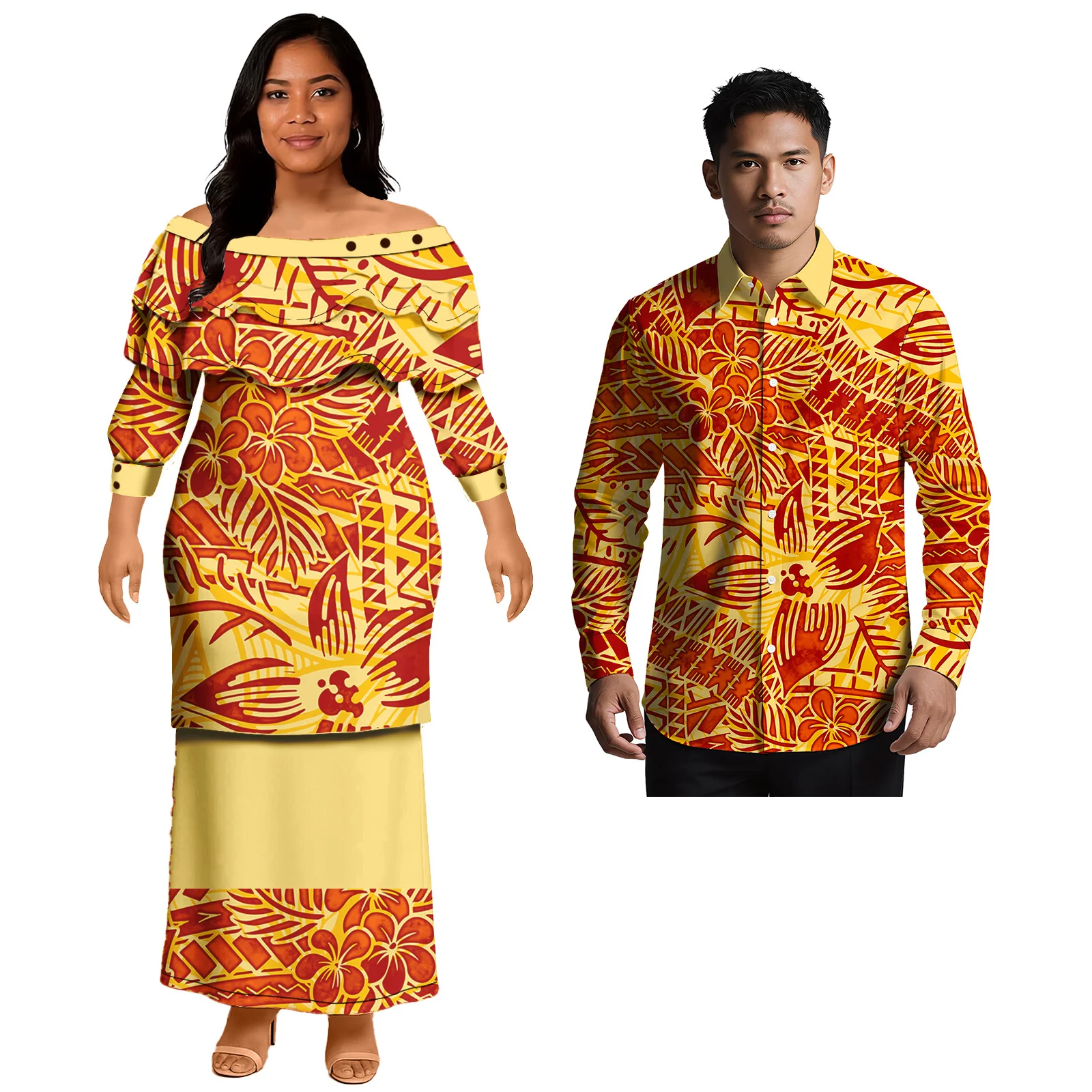 Popular Design Custom Couple C - Men'S Hawaiian Formal Wear 评论和价格