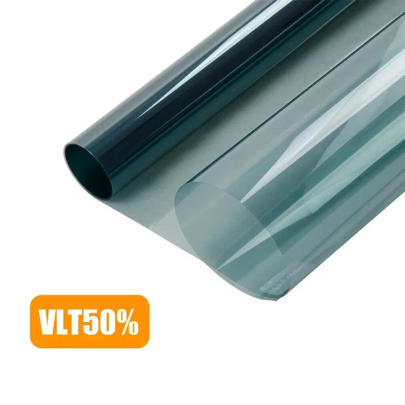 1 Roll VLT50% Window Tint Film Glass Sticker Sun Shade Film for Car UV Protector Foil Sticker Films Photochromic Car Build Sheet