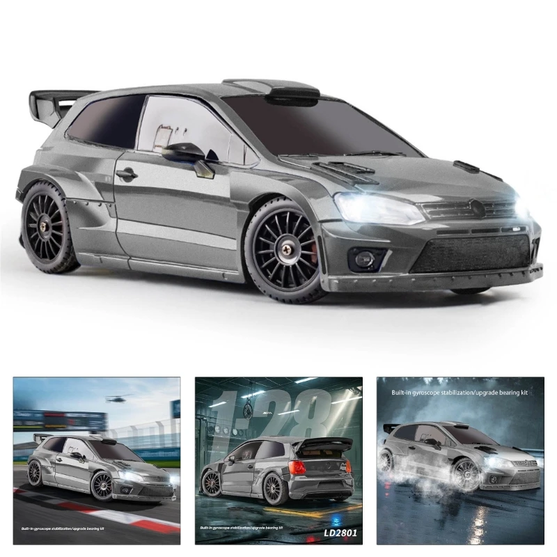 1/28 Full Proportion 4WD Remote Control Drift Car Toy for Adults and Beginners Featuring Built In Gyroscope