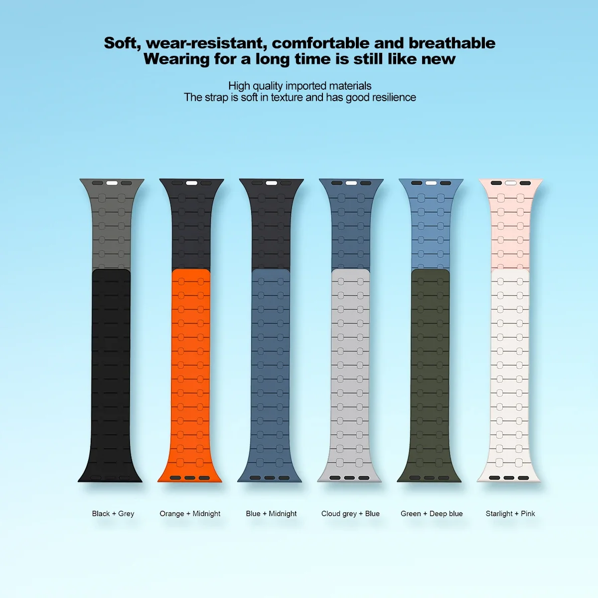 سوار مغناطيسي لساعة أبل 10 11 46 مللي متر 49 مللي متر حزام الترا ل Iwatch 9 8 7 SE 3 2 1 42 38 44 45 40 مللي متر ملحقات حزام الساعات #4