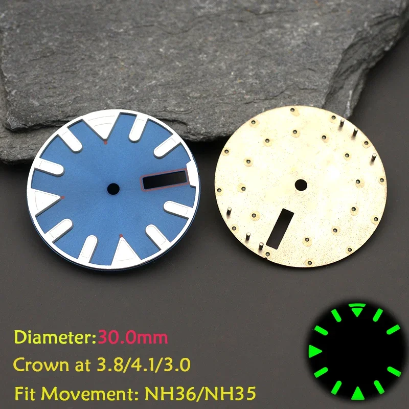 28.5 مللي متر ساعة الطلب مع C3 الأخضر مضيئة لحركة NH36 صالح SKX007 6105 SKX009 SRPD التونة الوحش السلاحف الرجال ساعة أجزاء