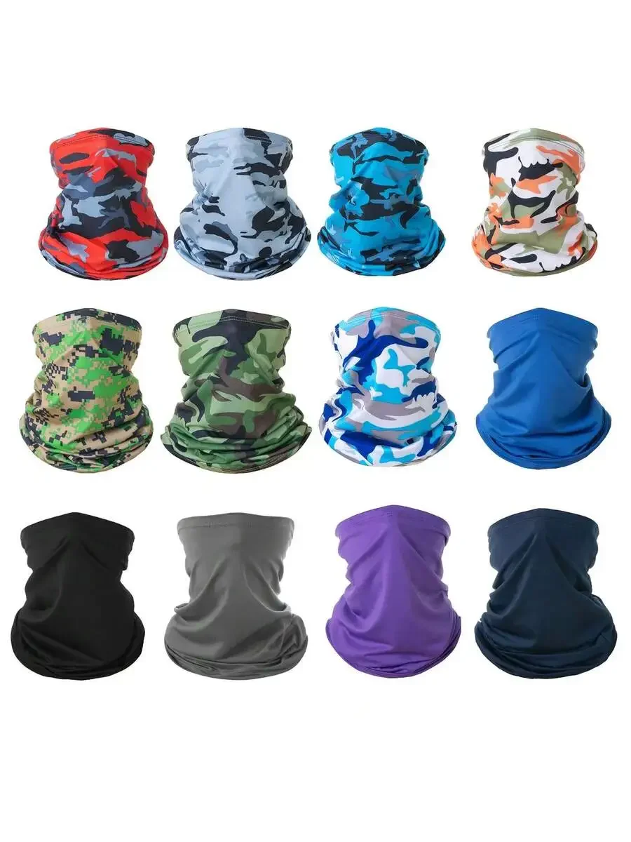 

12 Pack Neck Gaiter Face Cover Breathable Cooling UV Protection Bandana For Men Women