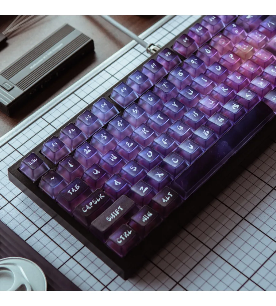 gradual change mechanical keyboard keycap PC five-sided fog smudge ai3D pad printing original factory highly suitable
