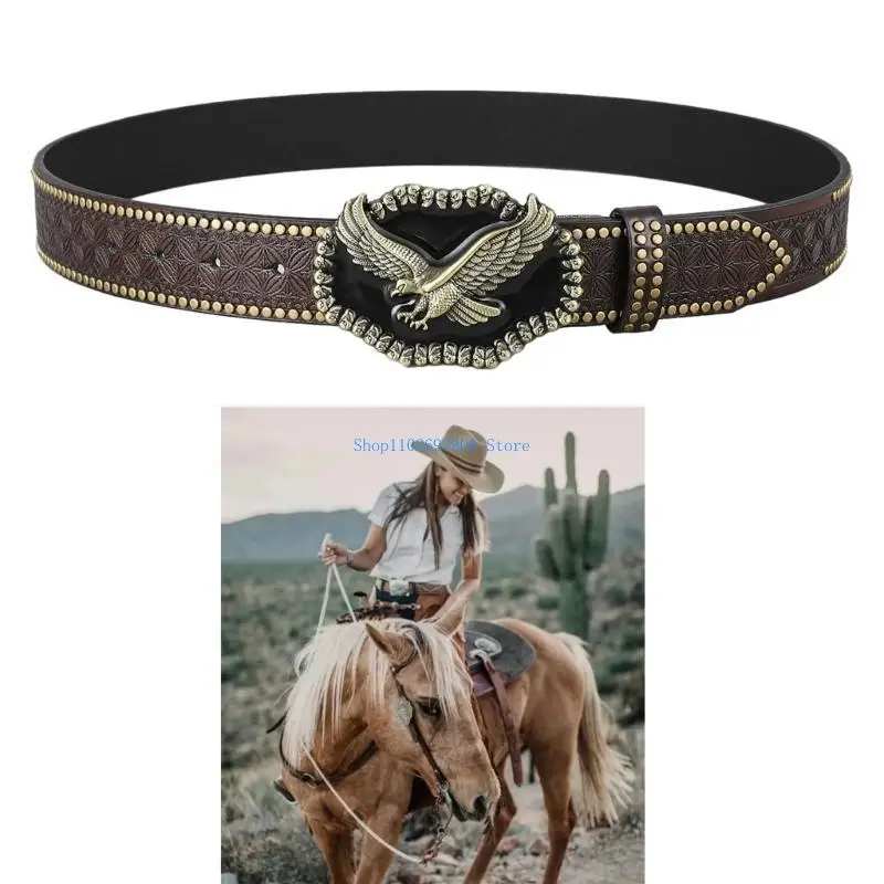 N7YF ウエスタン彫刻ツールドレザーベルトストラップまたはベルト、ウエスタンカウボーイ PU レザーベルトメンズウエストストラップジーンズ用