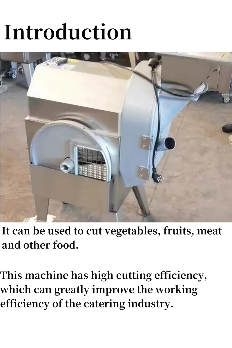 

New Arrival Vegetable Cutter Machine for Home Use 220V Motor Used Condition for Cabbage Fruit Nut Fruit Processing Plants