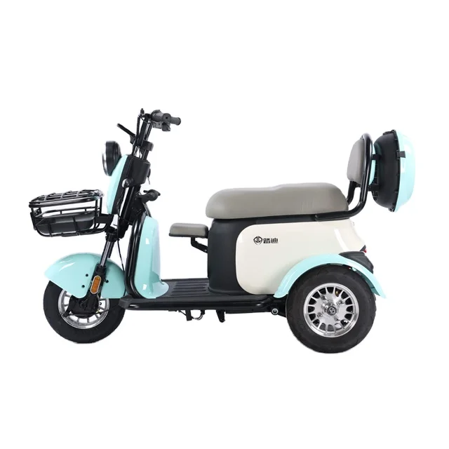 

High Quality 48V/60V/600W 3-Wheel Electric Tricycle Variable Speed Anti-Theft Features Passenger Directly Exported China Factory