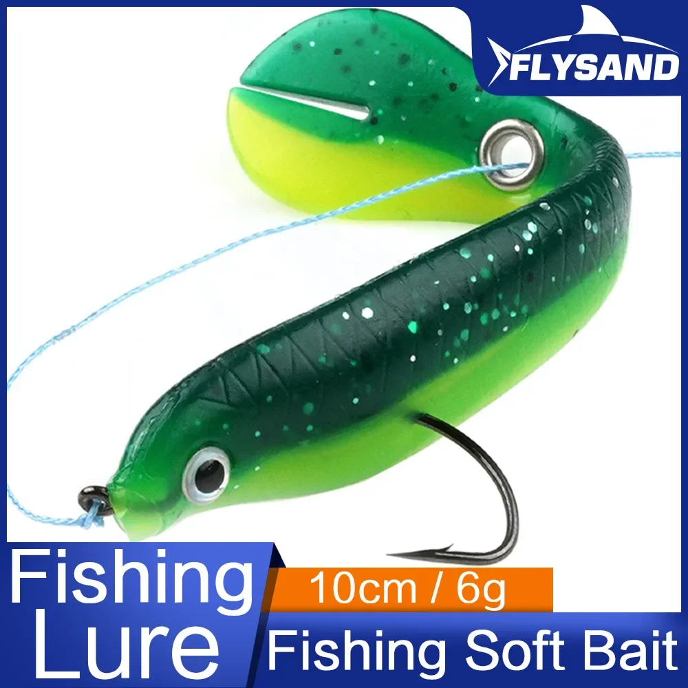 FLYSAND Fishing Lure Fishing Gear Bass Lures 10cm Soft Bionic Fishing Lure Stuff Realistic Swimming Fishing Soft Bait Accessory