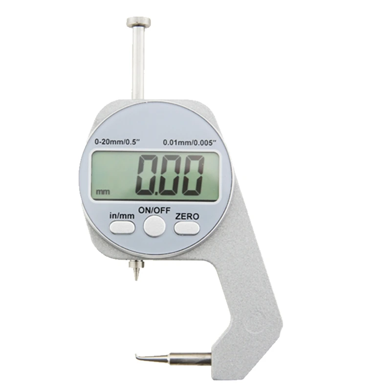 

Digital Display Thickness Gauge Electronic LCD Micrometer Metric Wall Thickness Measurement Tools 0-20Mm