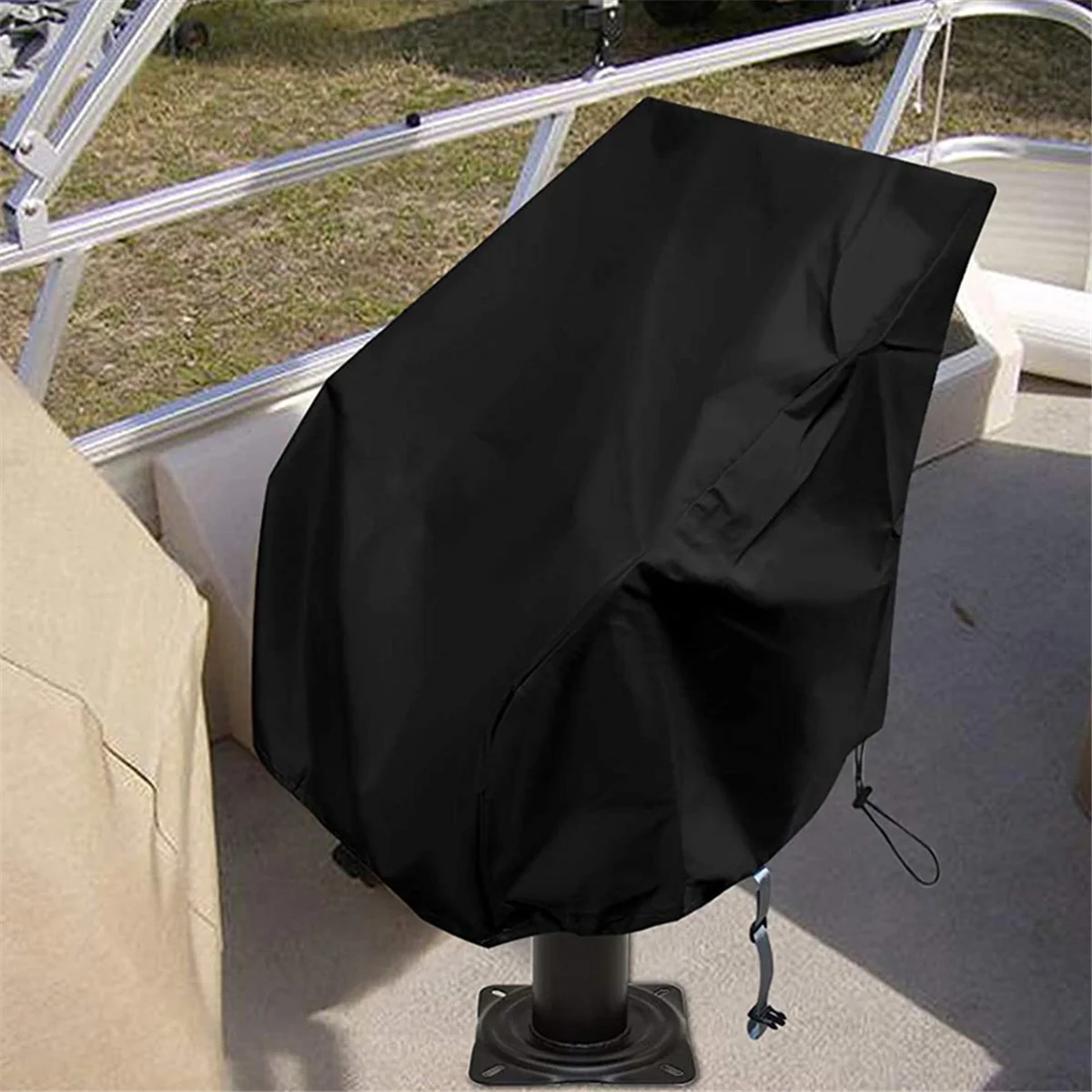 Boat Seat Cover Waterproof 420D Oxford Cloth ,Outdoor Yacht Seat Protector,Sun Protection Dustproof Pontoon Chair Cover