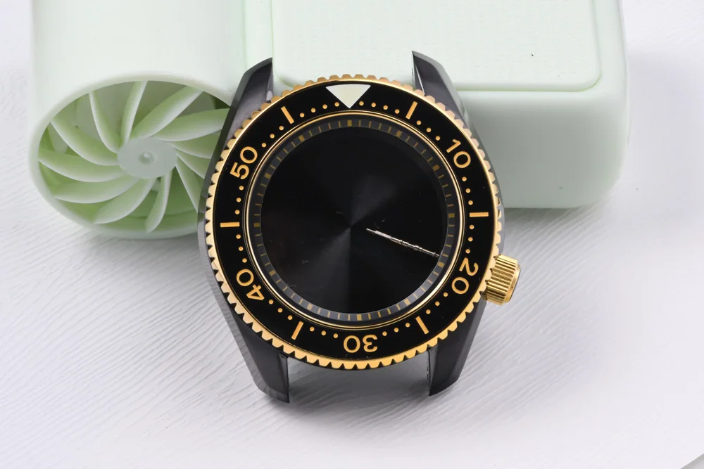 MM300 44mm Uhrengehäuse Edelstahl-Uhrengehäuse Leuchtendes Saphirglas Taucheruhr für NH35/NH36 Automatikwerk Uhrenmodifikation – Detail 1