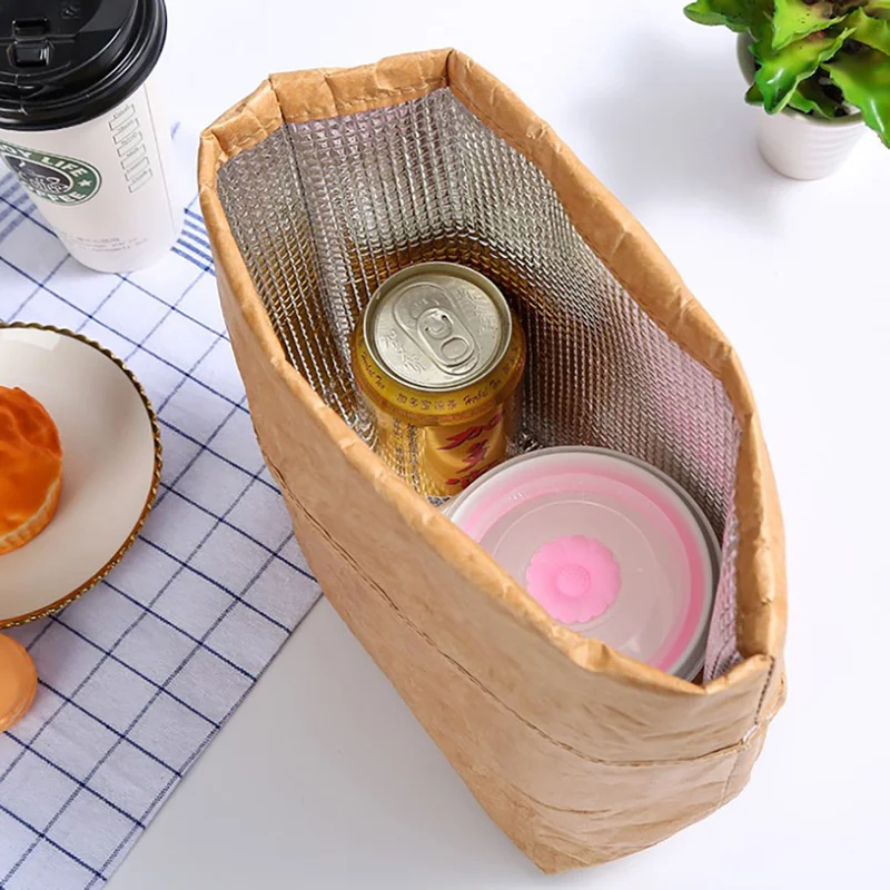 

Foldable Reusable Leakproof Food Container Large Capacity Lunch Bag Waterproof.