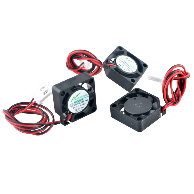 ACP2006 2cm 20mm Fan 20x20x6mm DC5V 12V 24V 0.10A 2pin Micro Ultra-thin Cooling Fan for Printer Power Supply Raspberry Pi image 2