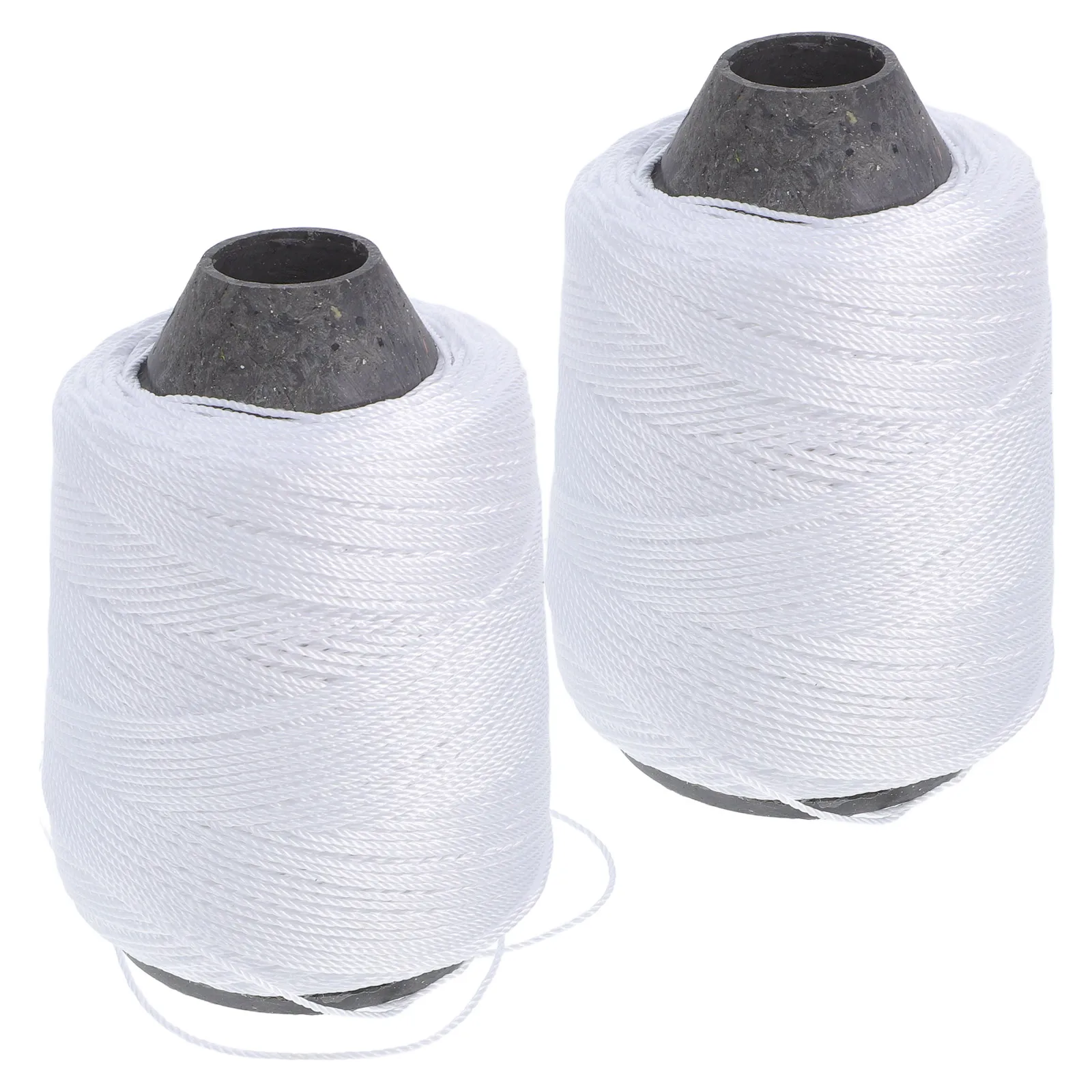 

2 Rolls Construction Line High Strength White Nylon String for Clothesline Outdoor Rope Gardening Packaging Masonry