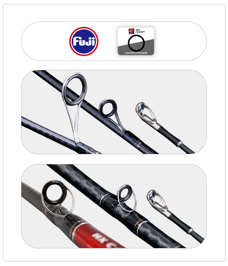 PURELURE GRUPLA Spinning Casting Rod High Carbon Universal Long Throwing Fishing Rod in FUJI Accessories Fast