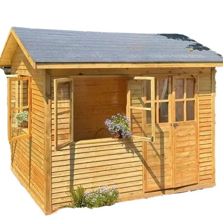 Preservative wood Outdoor courtyard Assembly log cabin Garden villa Movable simple gazebo Homestay Wooden house