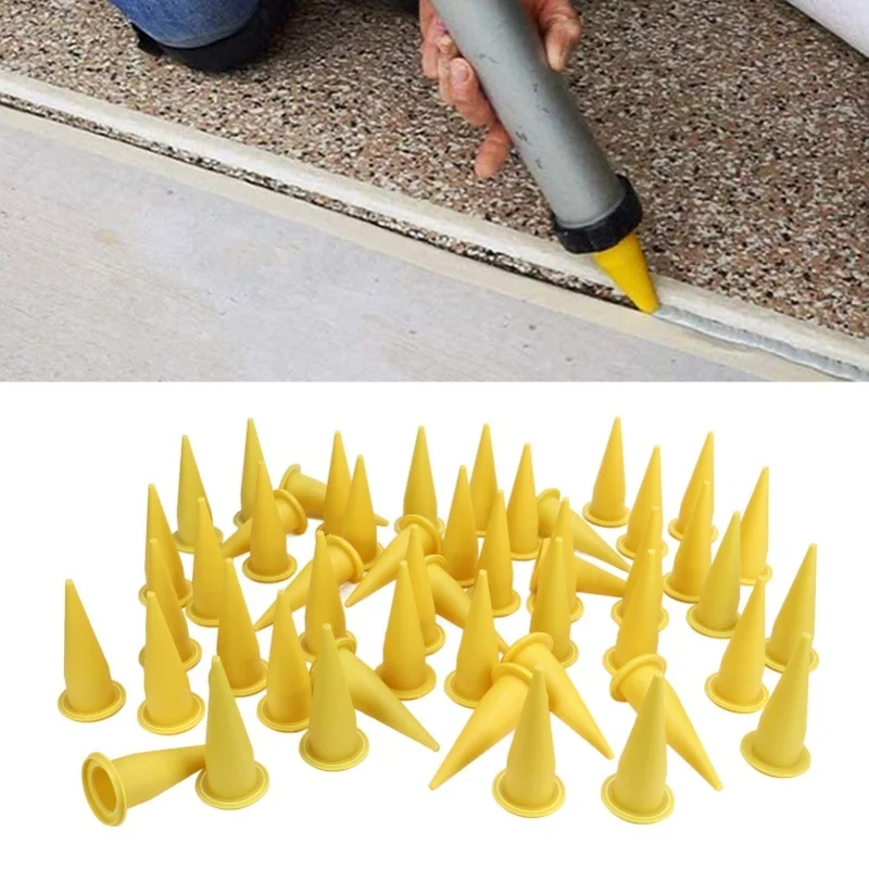 

50 шт., насадка для герметика, полиэтиленовая пластиковая насадка с тонким наконечником, многоразовая насадка для герметика, клей