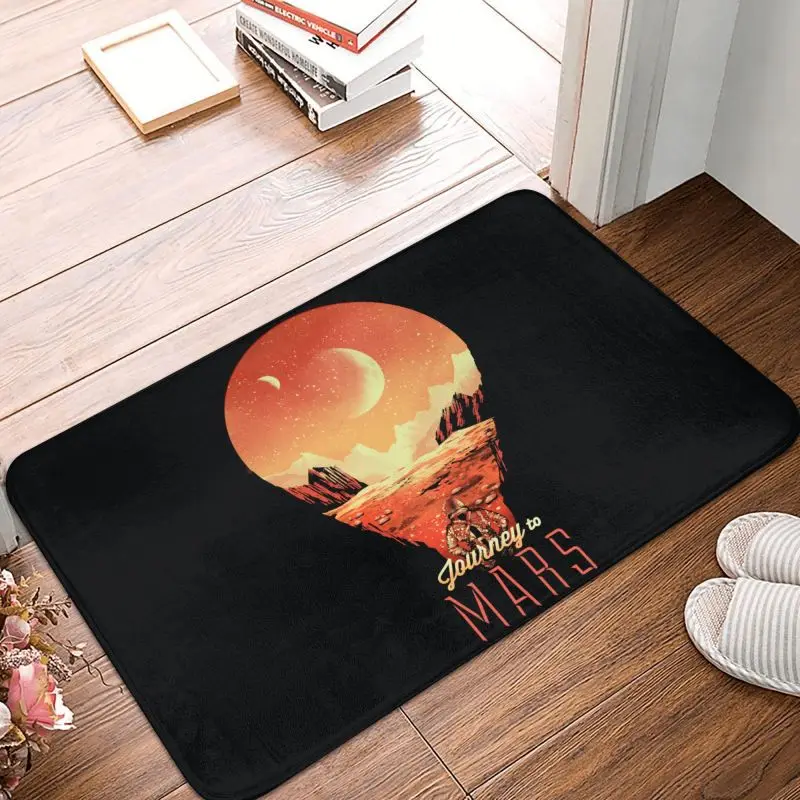 Personalized Unique Occupy Mars Light Bulb Doormat Mat Anti-Slip Space X Kitchen Bath Garden Rug Carpet 40*60cm