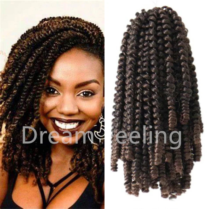 Spring Twist Hair Crochet Braids Synthetic Spring Twist   Extensions Faux Locs Crochet Braiding Hair For Hip Hop