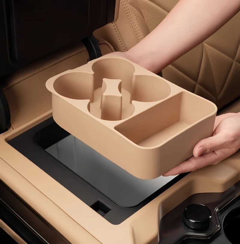 For BYD Leopard 8 Special Refrigerator Fixed Silicone Mat Shockproof Anti-Scratch Fridge Tray Upgrade Accessories