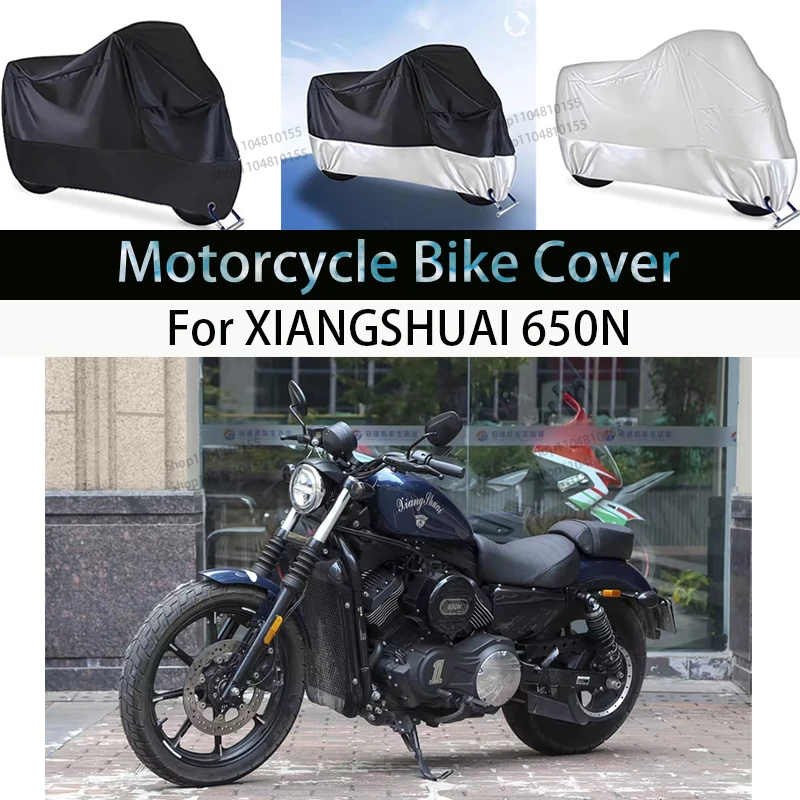 

For XIANGSHUAI 650N Motorcycle Cover Waterproof All Season Dustproof UV Cover Outdoor Indoor Moto Scooter Motorbike Rain Cover