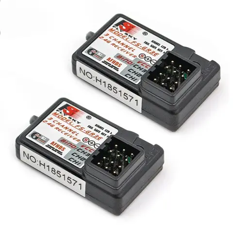 1/2/4 Uds Flysky FS-GR3E receptor GR3E de 3 canales 2,4G con actualización Failsafe GT3B GR3C para RC coche camión barco GT3 GT2 transmisor