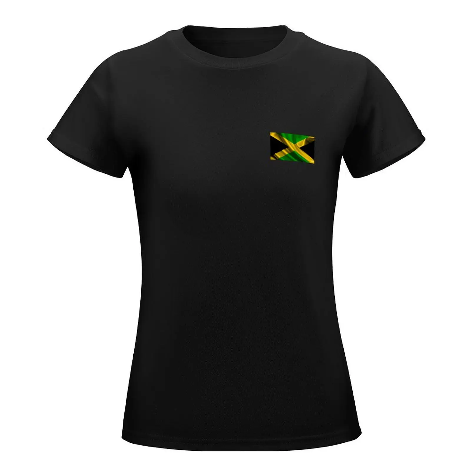 Jamaica flag T-Shirt cute clothes Female clothing vintage clothes black t shirts for Women