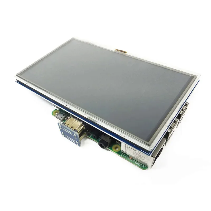 Raspberry Pi 4 Modelo B, 5 "Tela, Módulo de Display LCD TFT, Suporte Acrílico Compatível para Raspberry Pi 4 Modelo B, 3B, 3B