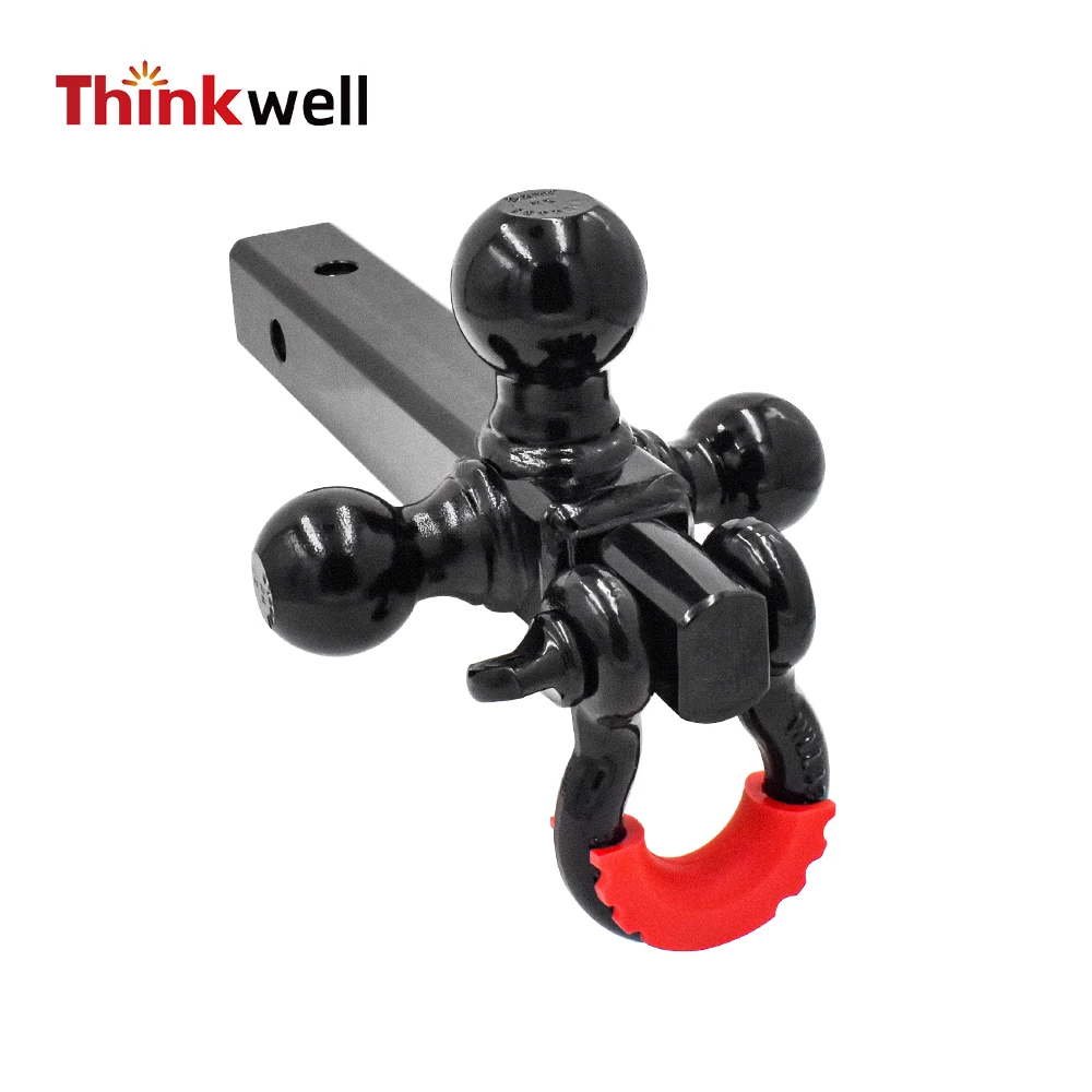 

Новый 2-дюймовый приемник сцепного устройства прицепа Tri Ball и поворотная буксирная скоба на 360 градусов подходит для