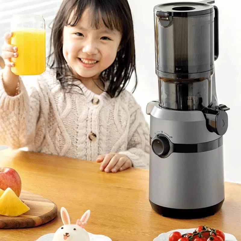 Slow Juicer Cold Press Extractor Filter Free Easy Wash Electric Fruit Juicer Machine Large Caliber Commercial Electric Juicer