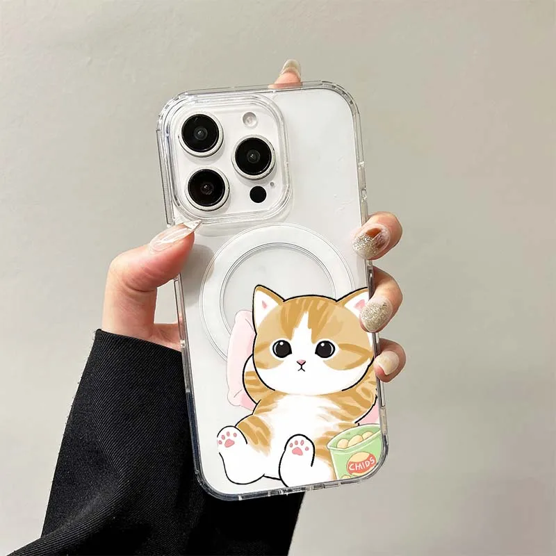 Leisurely Mofusand Magnetische Hülle für Samsung Galaxy S26 S25 Edge S24 S23 Ultra Plus FE A57 A56 A55 A54 A36 A35 A17 A16 Cover