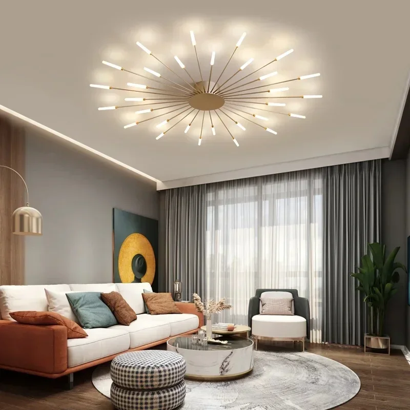 Scandinavian style LED chandelier bedroom ceiling lamp living room ceiling chandelier creative indoor lighting lamp kitchen lamp