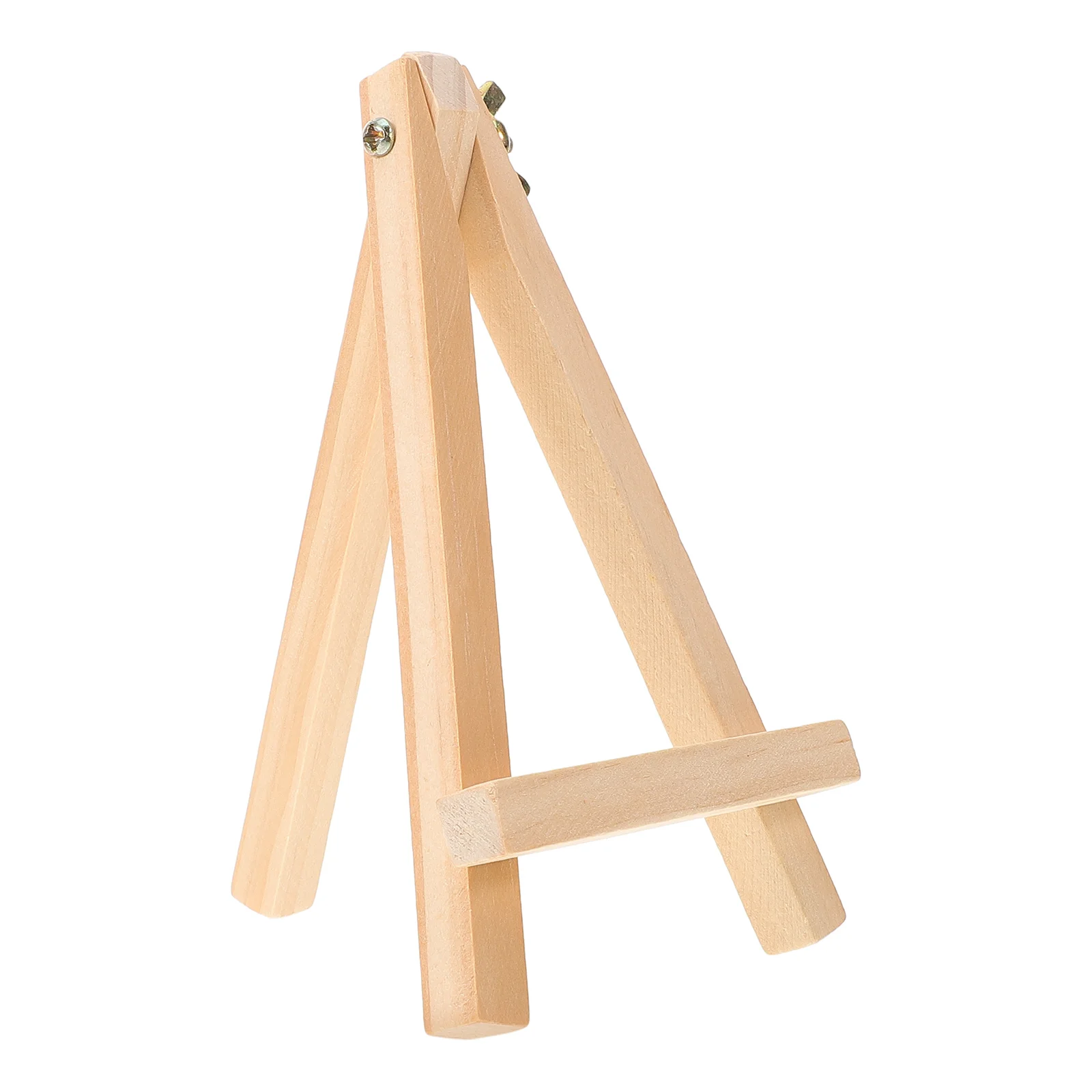1pc Small Tabletop Wood Display Artist A-Frame Easel Photo Frame Bracket Photo Painting Triangle Easel(9 x 15cm)