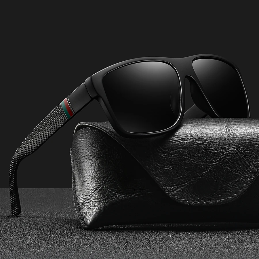 Classic Fashion Vintage Check Square Sunglasses Neutral Casual Fishing Driving Fashion Brand Designer Travel Vacation Sun Glasse