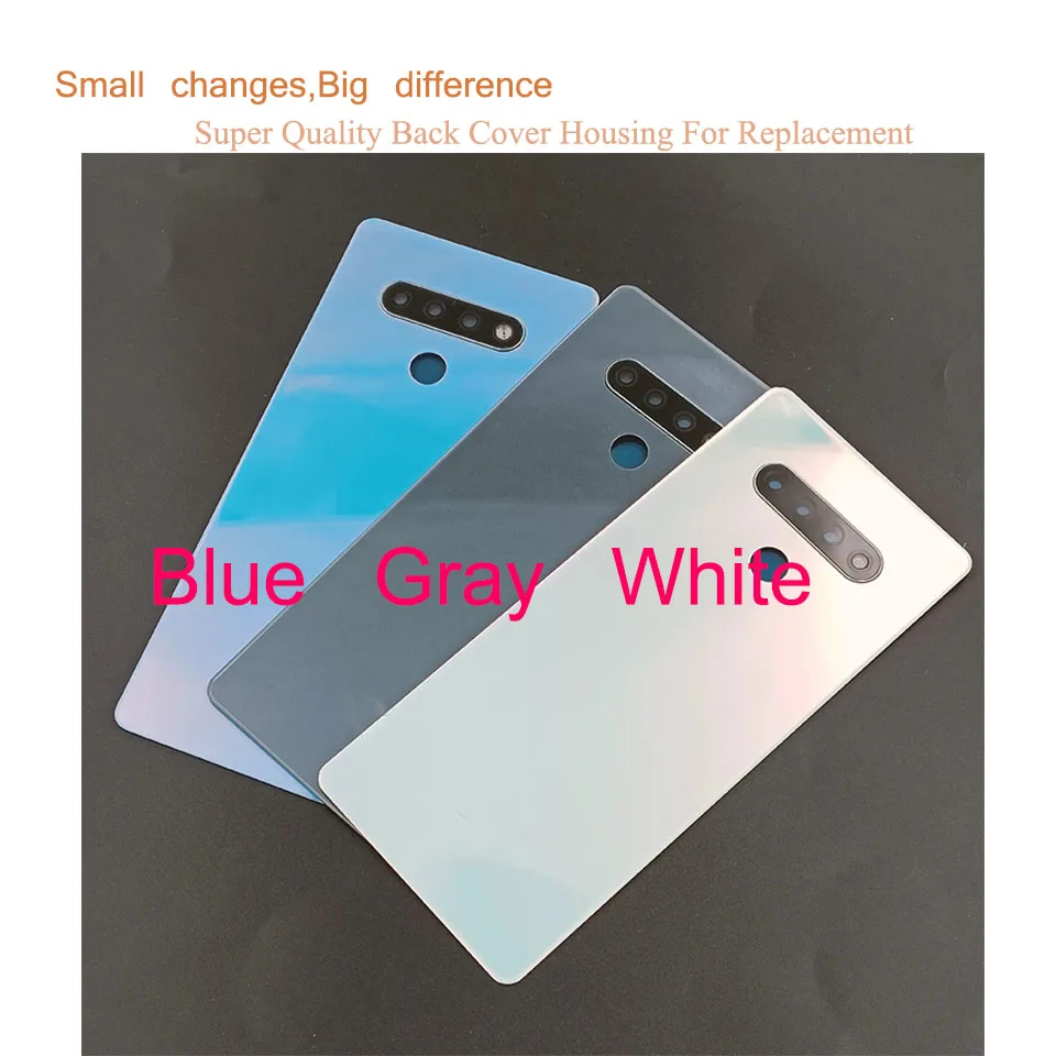 Replacement For LG Stylo 6 Q730 Housing Door Battery Cover Back Cover Rear Case Chassis Shell Style 6 K71 With Camera Lens