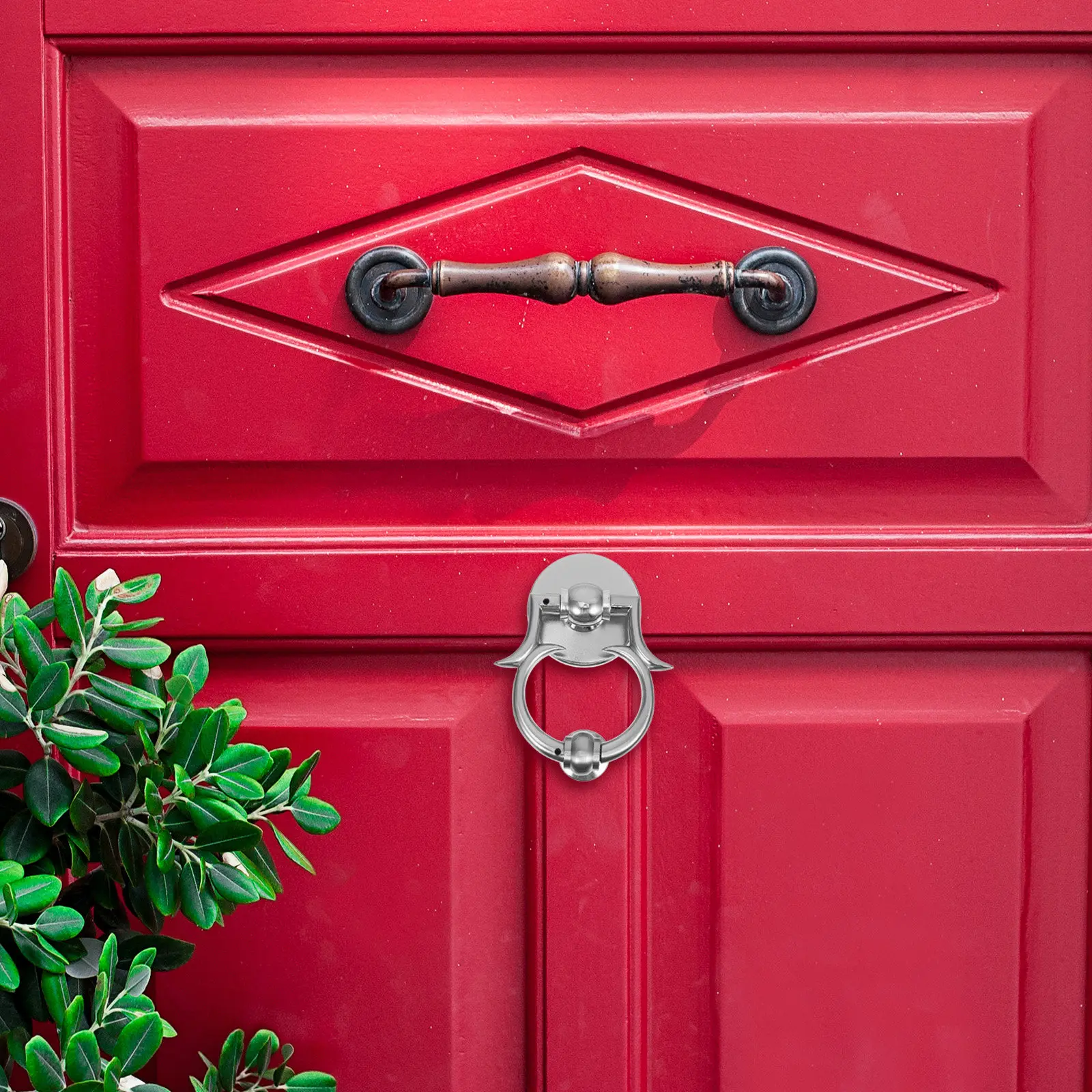 

Замена дверного молотка из цинкового сплава, одинарный, для входной двери, защитный, элегантный, в винтажном стиле, для наружного декора дома