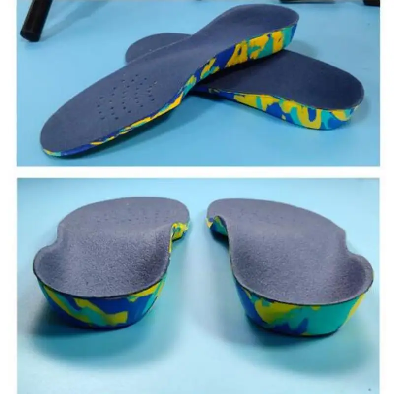 Bambini bambini plantari solette per piedi piatti supporto per arco correzione cura del piede per bambini solette ortopediche suole scarpe inserti