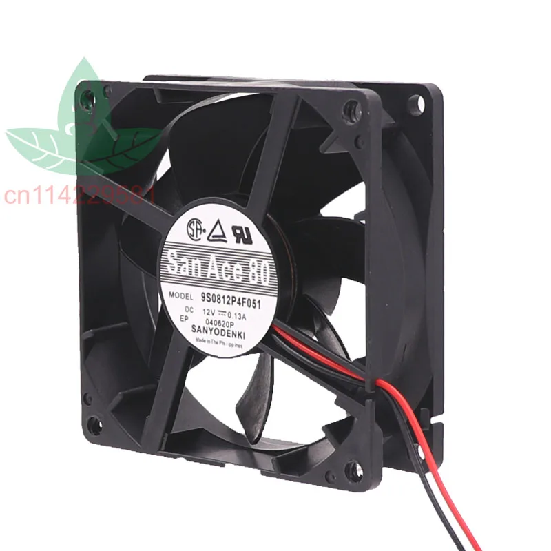 New Cooling Fan For Sanyo SAN ACE 8cm 8025 12V 0.13A 9S0812P4F051 PWM Mute Chassis Fan