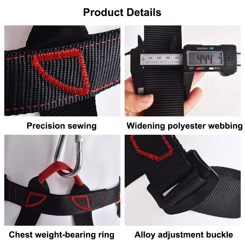 Half Body Safety Belt Aerial Work Climbing Electrician Construction High-altitude Protective Harness for Climbing Training