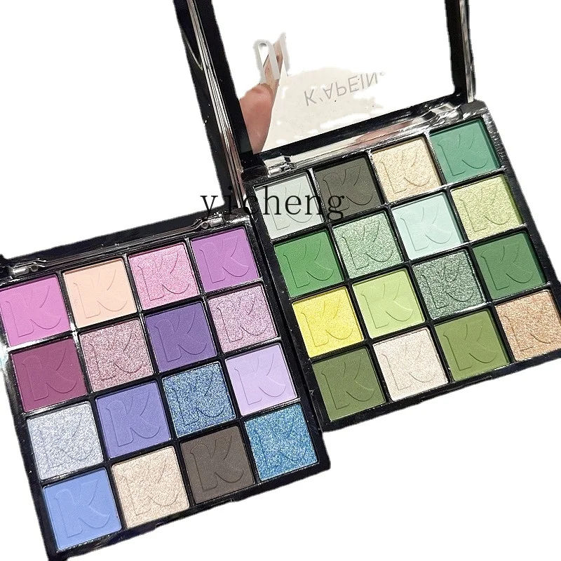 Yy16 Color Eye Shadow Matte Shimmer European and American Makeup Beginner Colorful Eye Shadow Plate