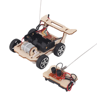 Wooden RC Car Kit DIY Vehicle Model Teaching Learning STEM Project for Students
