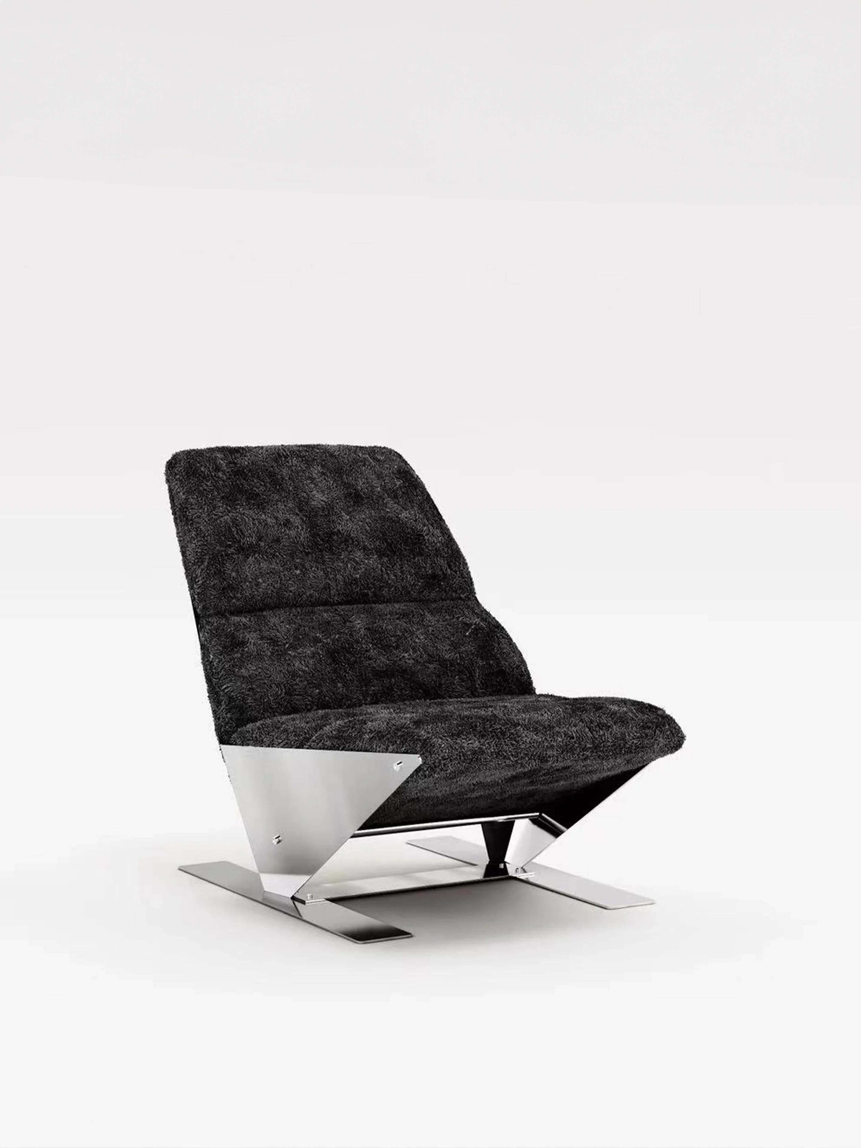 Kursi santai beludru mewah yang ringan