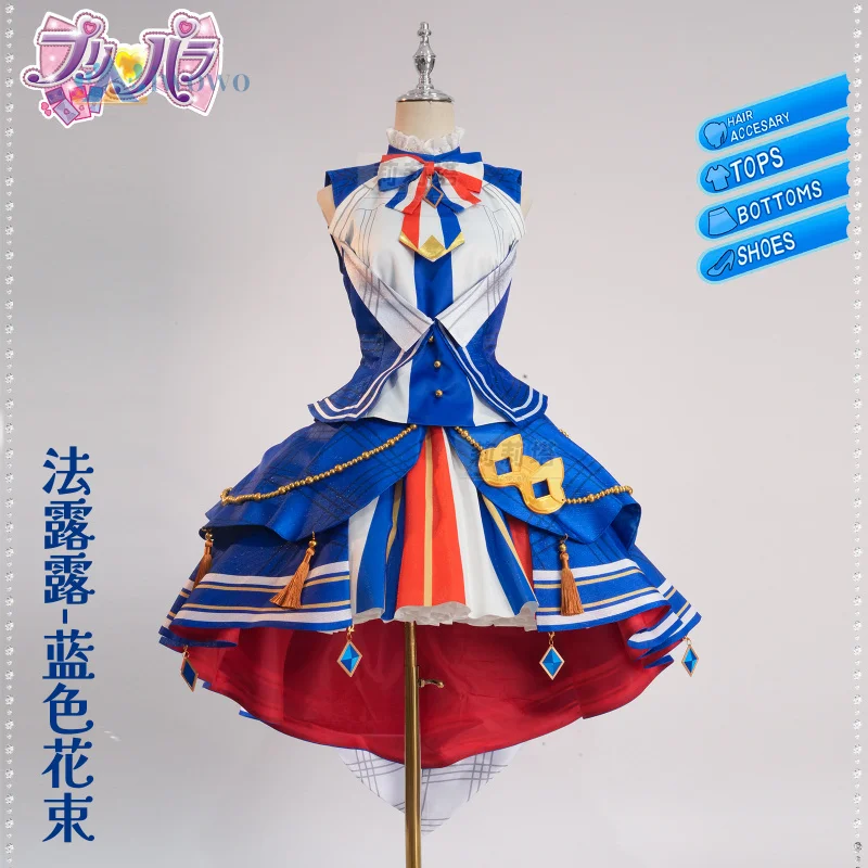 

New Anime Pripara Cosplay Falulu Costume Girl's new sweet Lolita dress Halloween Christmas cute woman Lolita full set uniform