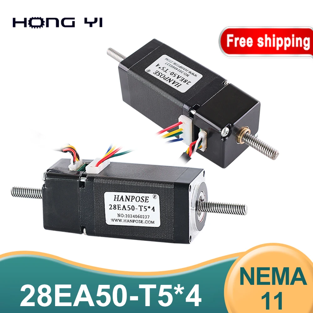 28EA28 34/40/50-T5*4 Closed-Loop Linear Ball Screw Motor Reciprocating Motor Encoder High Torque Forward/Backward Telescopic
