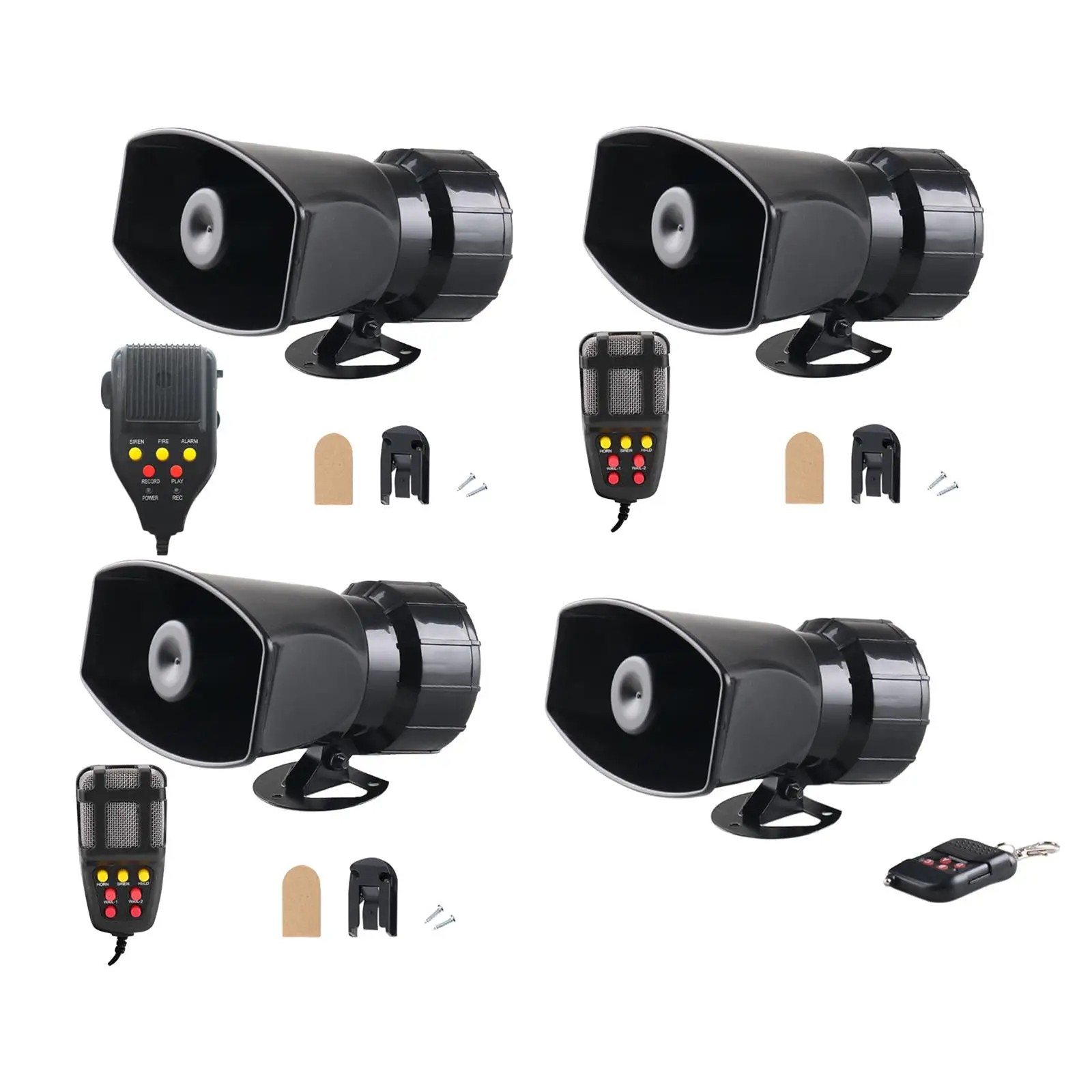 Powerful Vehicle Security Alarm Speaker System with 7 Unique Sound Options