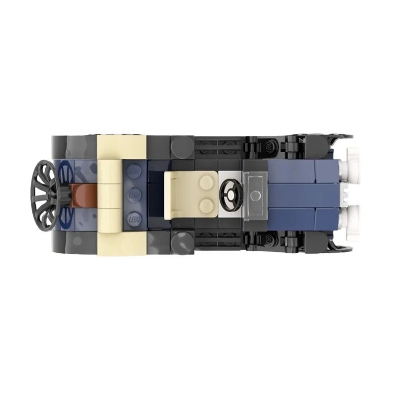 114PCS MOC-235919 Elektrische Wagen Stadt Retro Nostalgischen Klassischen Auto Baustein Modell Kreative Ziegel Junge Spielzeug Geburtstag Geschenk