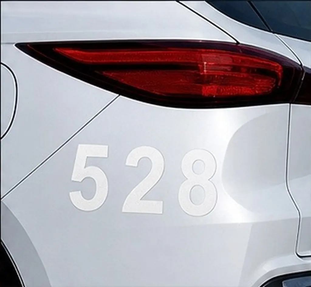5Sets Reflective Number Stickers Heavy Duty Pet Waterproof for Mailbox Numbers Outdoor Signage Door Wall Truck Self