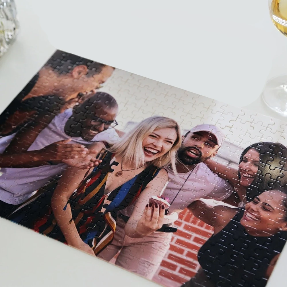 35/150/300/500/1000pcs cool couple family Custom Poster Custom Photo Custom  Portrait Puzzles Jigsaw puzzle