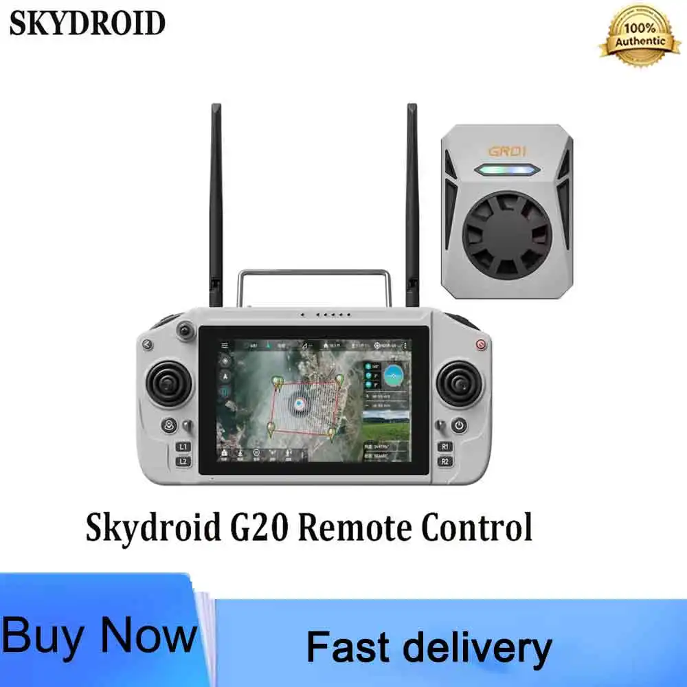 Skydroid RC G20 Remote Control with 6nm Processor 2.4GHz /5.8GHz Dual Band 7inch High-Definition Display 30KM Image Transmission