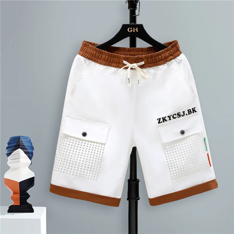 2024 New Distressed Summer Shorts Men Harajuku Loose Sweatshorts Male Casual Short Pant Streetwear Short Shorts